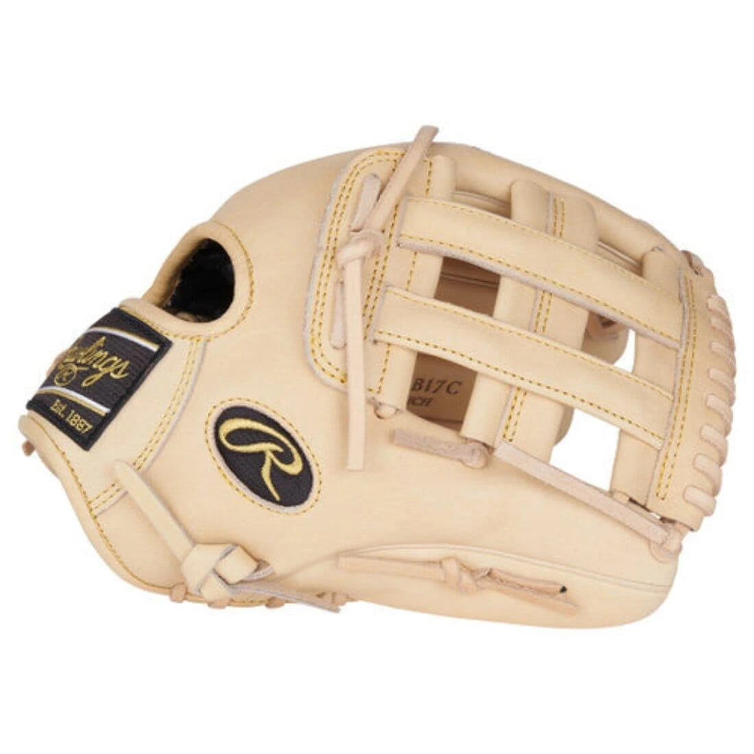 Rawlings Heart Of The Hide Contour 12.25" Baseball Glove: PRORKB17C 5 Rawlings Heart Of The Hide Contour 12.25" Baseball Glove: PRORKB17C - Image 3