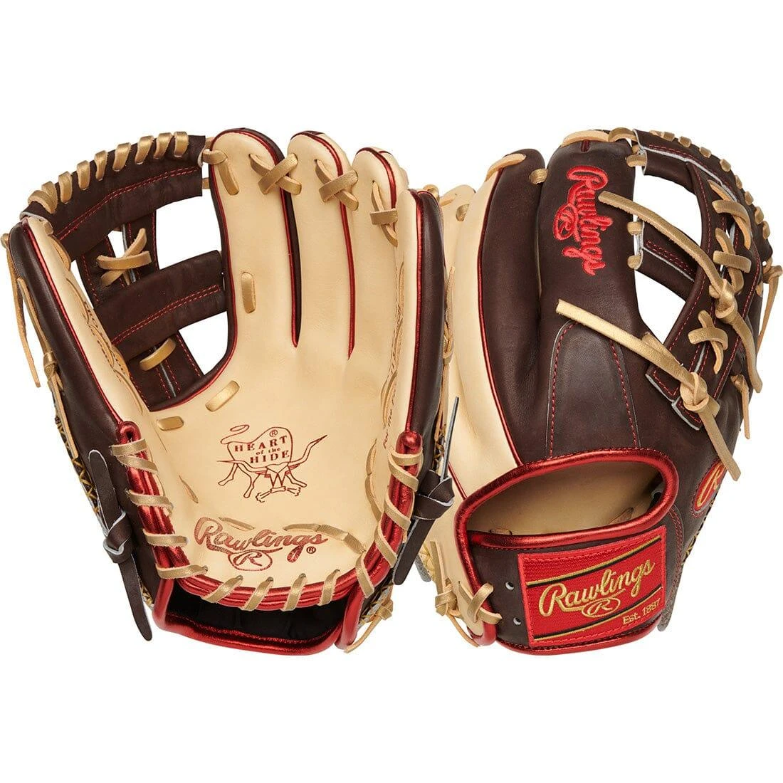 2023 Rawlings Heart Of The Hide ColorSync 7.0 11.75" Infield Baseball Glove: RPRO205-32CCH 5 2023 Rawlings Heart Of The Hide ColorSync 7.0 11.75" Infield Baseball Glove: RPRO205-32CCH - Image 3
