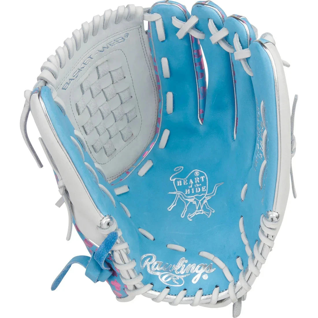 Rawlings Heart Of The Hide 12.5" Foil Print Fastpitch Softball Glove: PRO125SB-3CBW 4 Rawlings Heart Of The Hide 12.5" Foil Print Fastpitch Softball Glove: PRO125SB-3CBW - Image 2