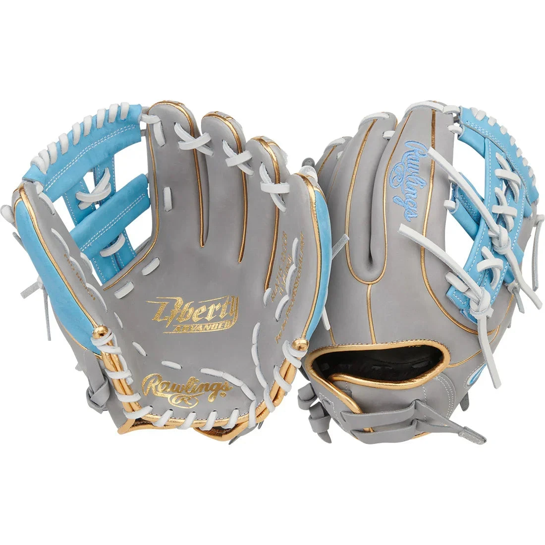 Rawlings Liberty Advanced 11.75" Fastpitch Softball Glove: RLA715-32GCB 7 Rawlings Liberty Advanced 11.75" Fastpitch Softball Glove: RLA715-32GCB - Image 5