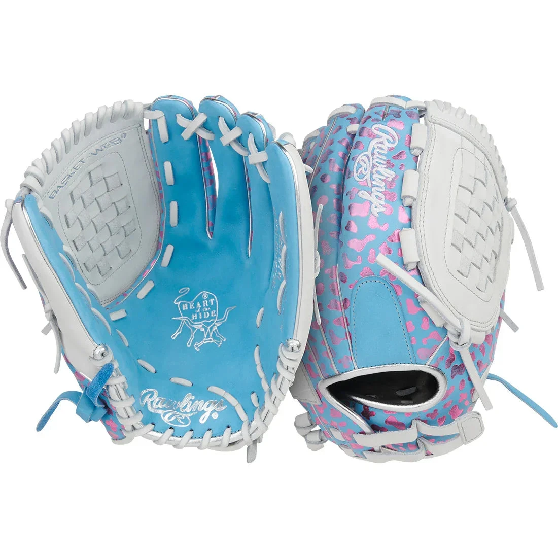 Rawlings Heart Of The Hide 12.5" Foil Print Fastpitch Softball Glove: PRO125SB-3CBW 7 Rawlings Heart Of The Hide 12.5" Foil Print Fastpitch Softball Glove: PRO125SB-3CBW - Image 5